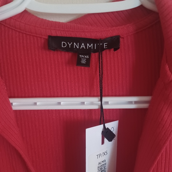 Red polo dress, xs, Dynamite - Picture 3 of 4